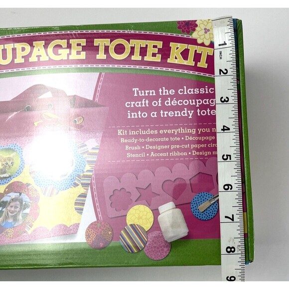 D.I.Y. Tote Craft Kit For Kids - Decoupage Tote Kit - Includes Everything Needed - Picture 6 of 7